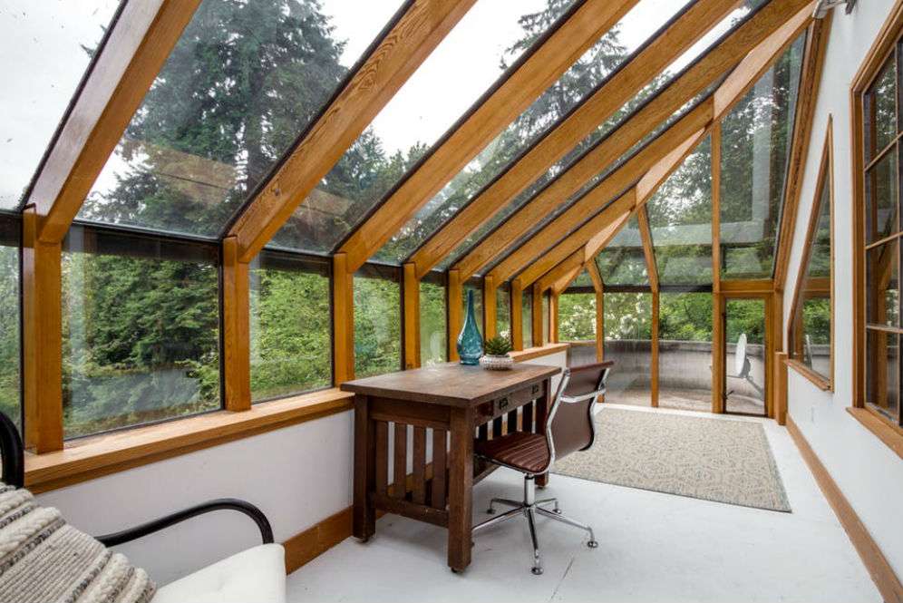 Balkon rumah pohon Seattle Balkon rumah pohon Seattle