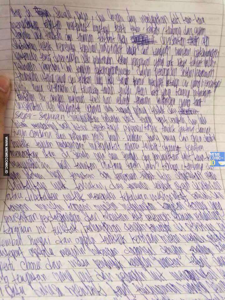 tulisan buruk