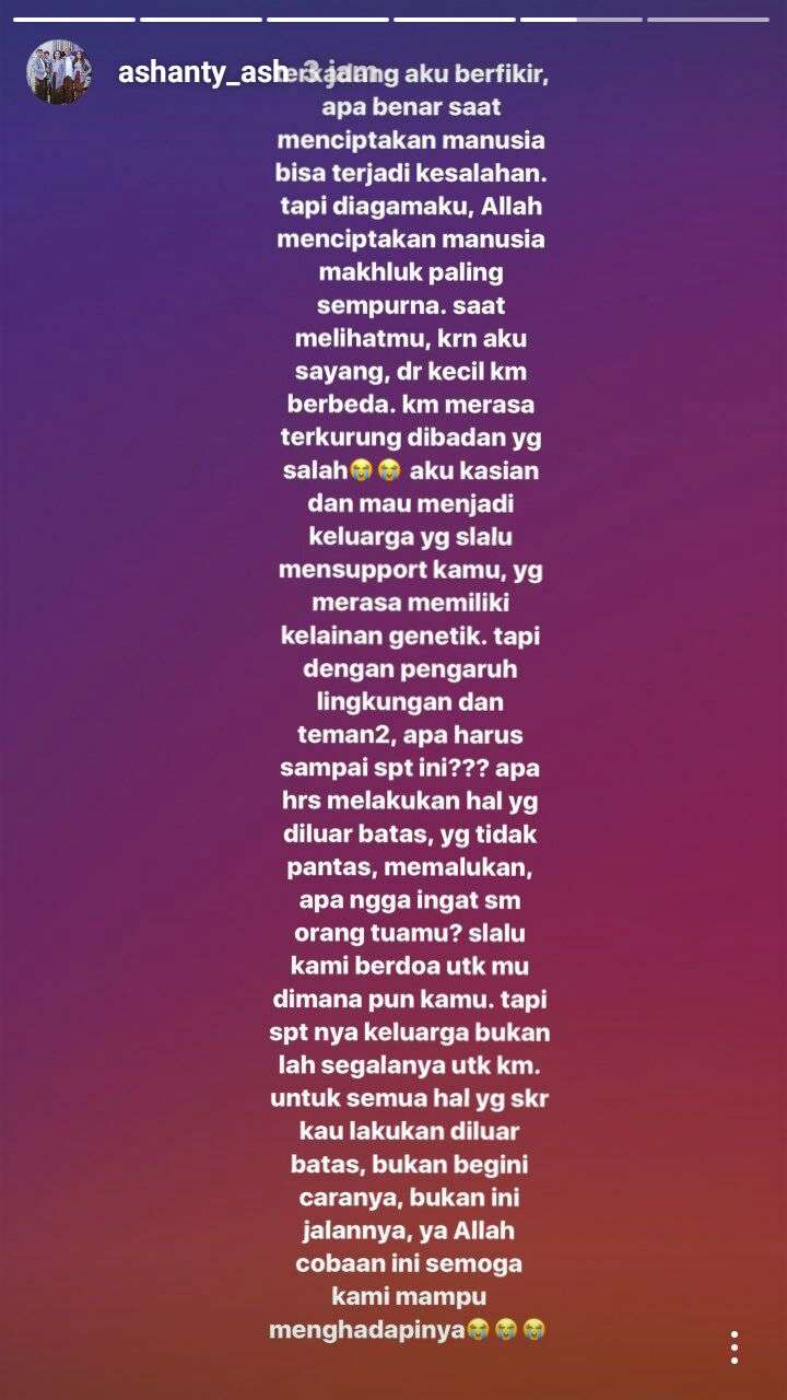 curhatan panjang ashanty