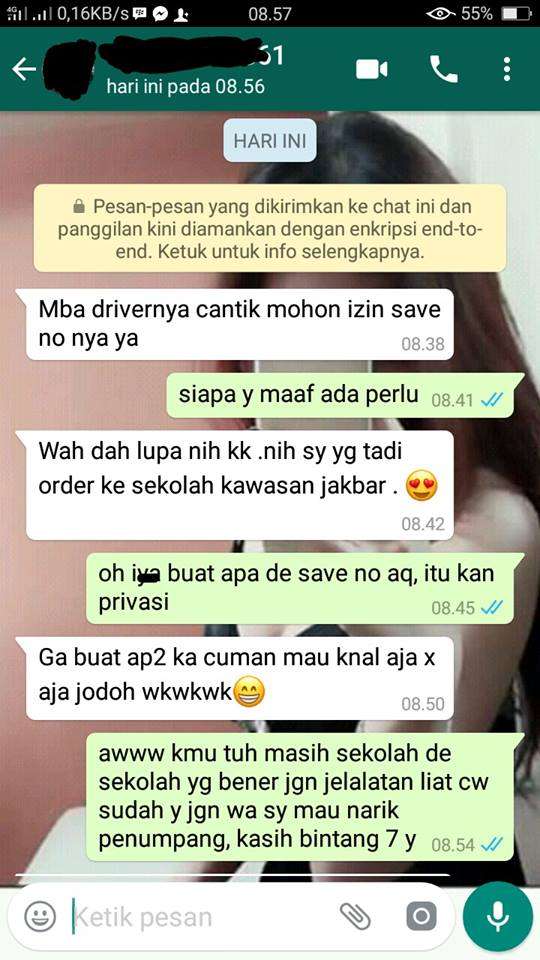 sopir cantik