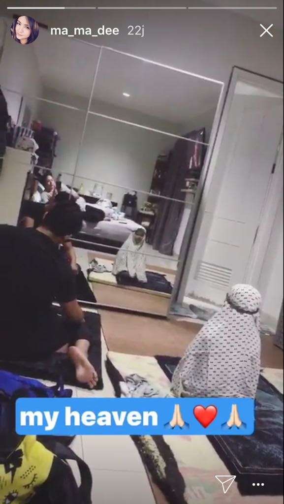 iko uwais shalat bareng anak