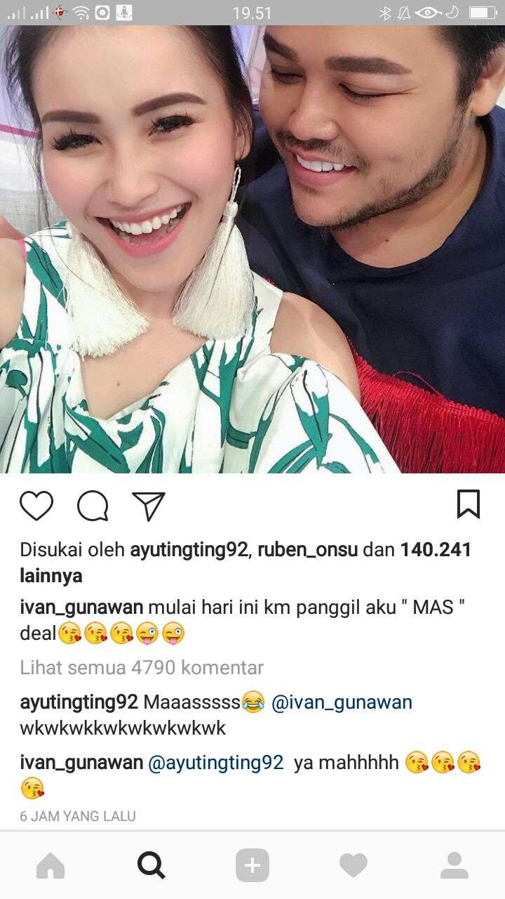 ivan gunawan dan ayu ting ting