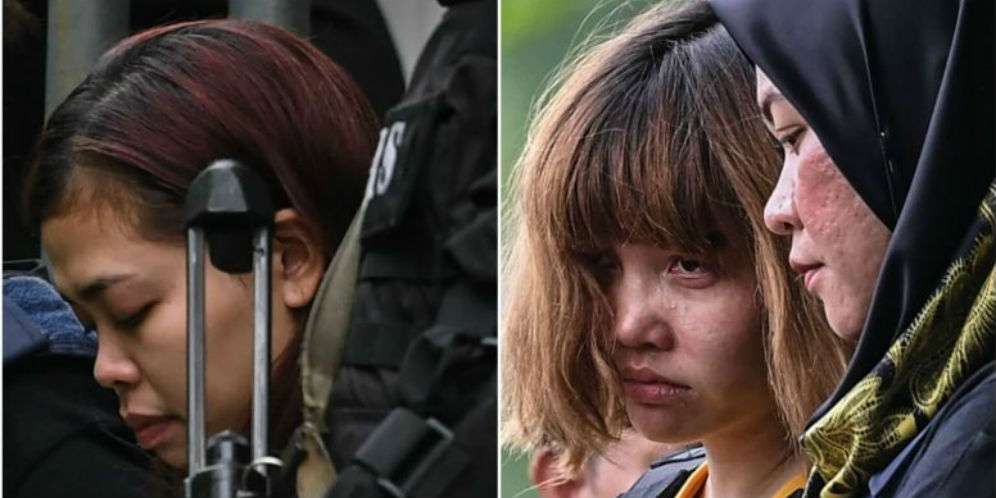 Siti Aisyah (kiri) dan Doan Thi Huong