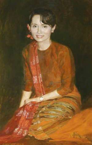 Lukisan Aung San Suu Kyi