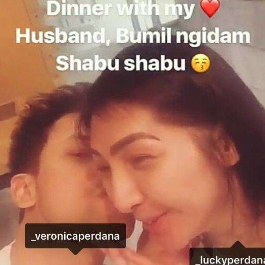 lucky perdana dan istrinya