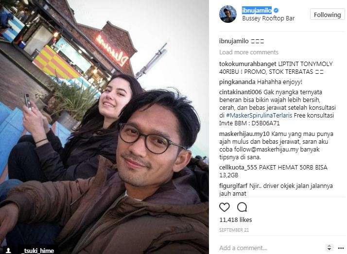ibnu jamil dan wanita bule