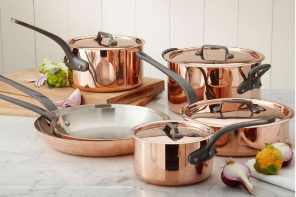 Perkakas dapur warna gold rose
