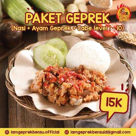 Ayam geprek Ruben Onsu