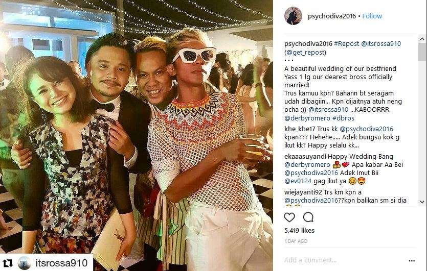 Aming sindir pernikahan Rossa