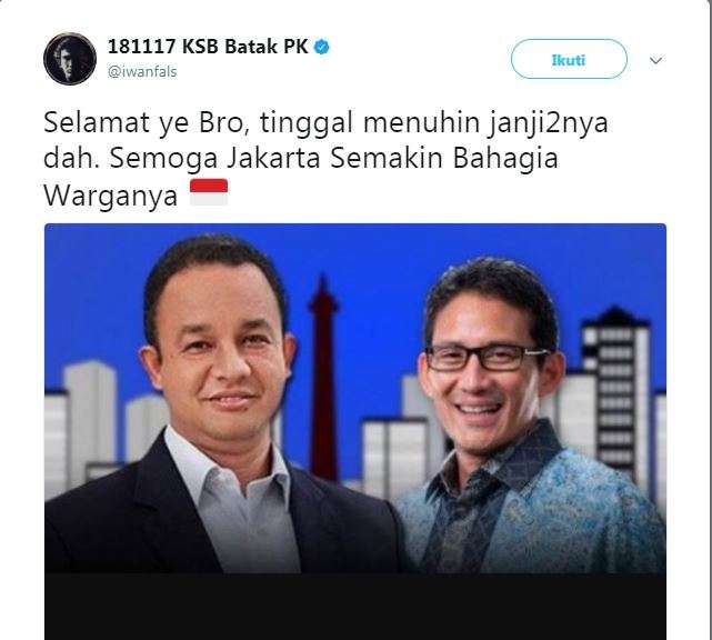 Status Twitter Iwan Fals