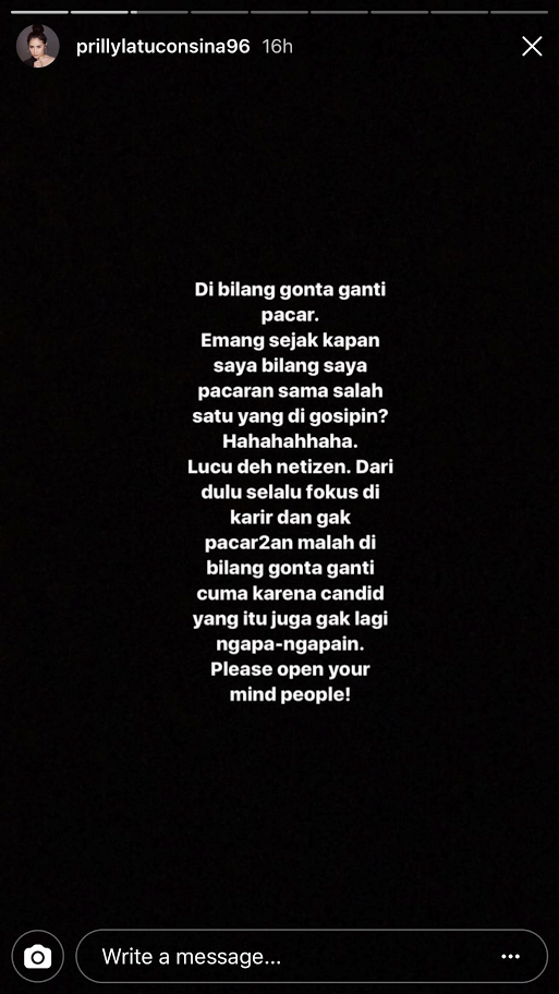 curhatan prilly latuconsina