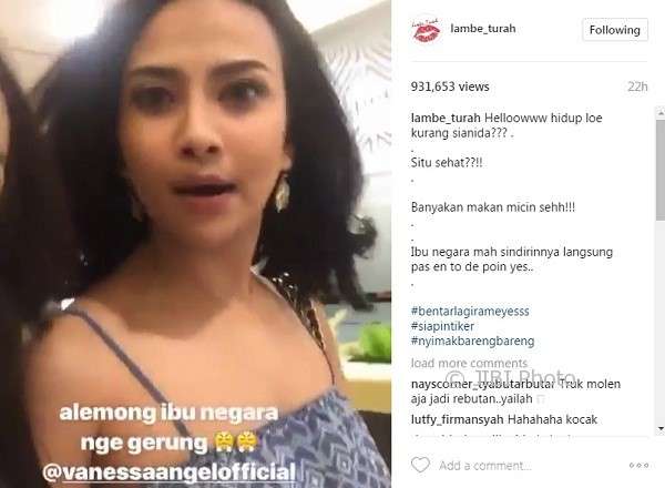 Vanessa Angel marah-marah