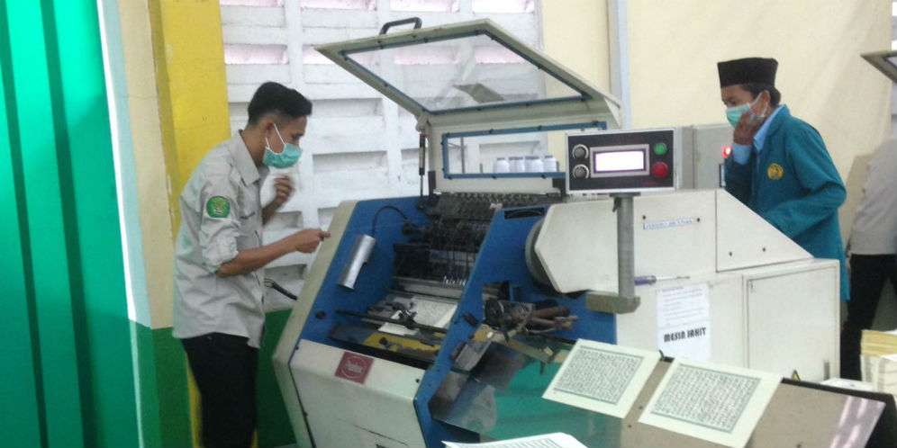 Proses cetak Alquran Kemenag