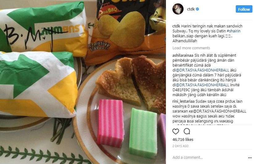 makanan siti nurhaliza