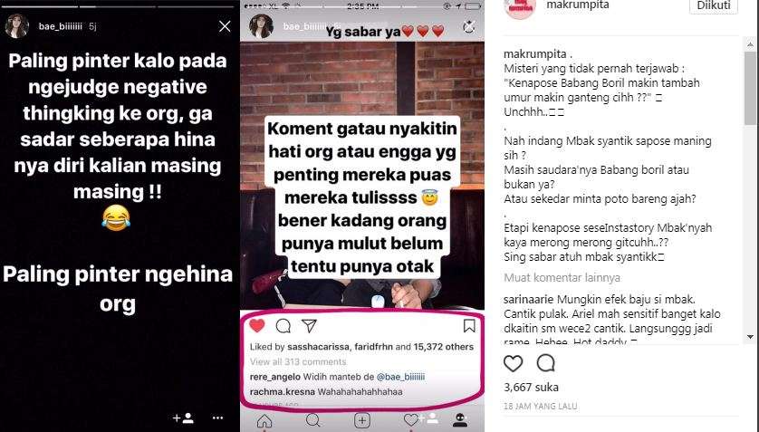 curhatan bei soal foto bareng ariel noah