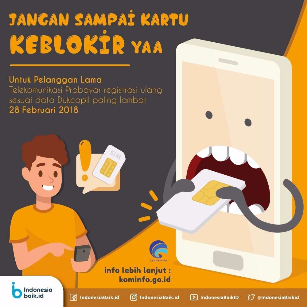 Jangan sampai terblokir, ya.