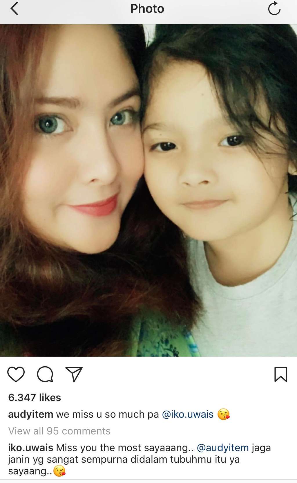audy item dan anak