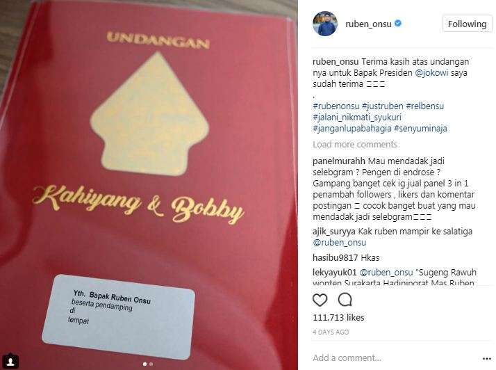 undangan Ruben Onsu