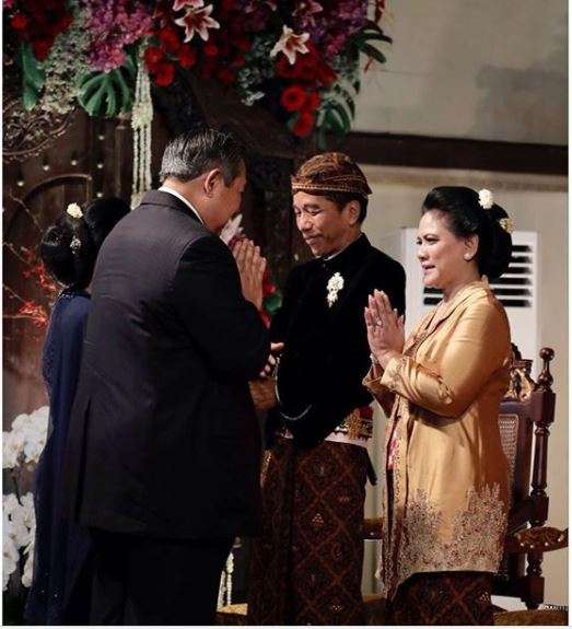 SBY dan Jokowi saat pernikahan Kahiyang
