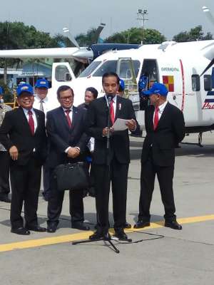 Presiden Jokowi meresmikan N219