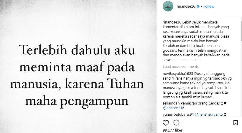 Postingan Rina Nose