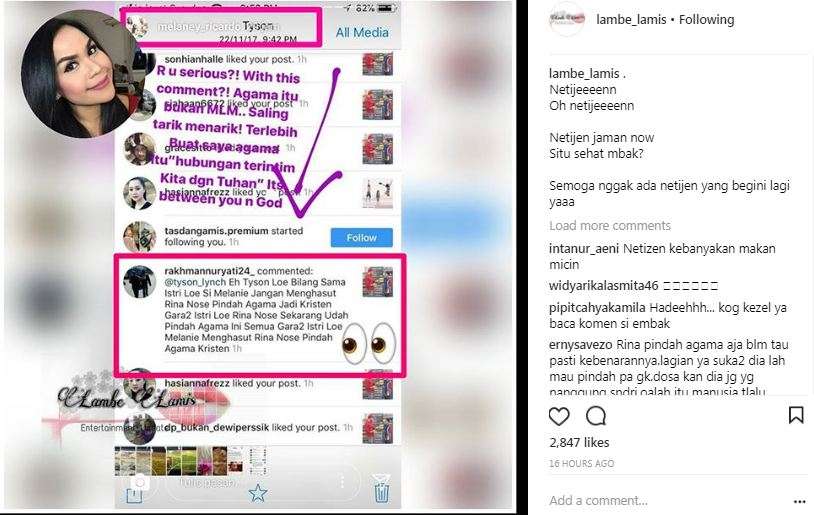 unggahan melaney Ricardo