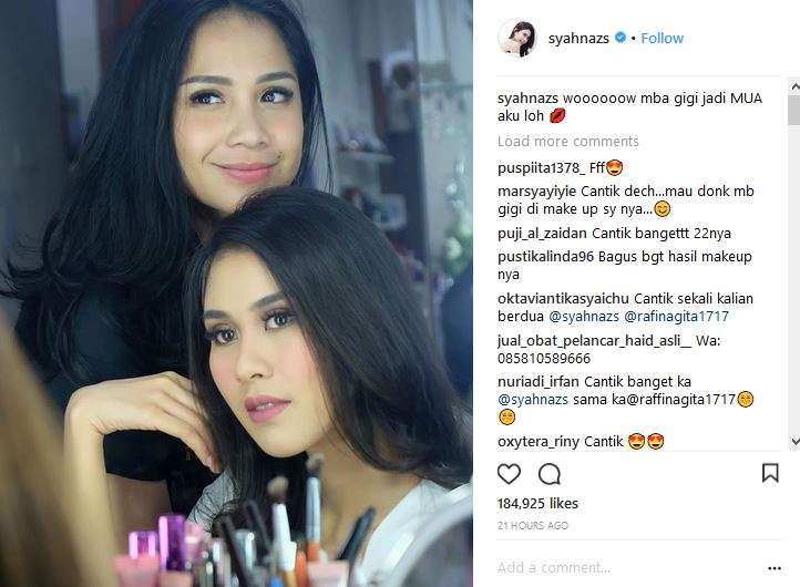Syahnaz dirias Nagita