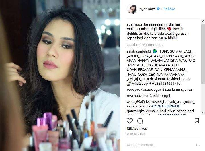 Syahnaz dirias Nagita