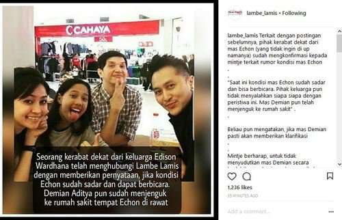 Kabar kondisi stuntman Demian