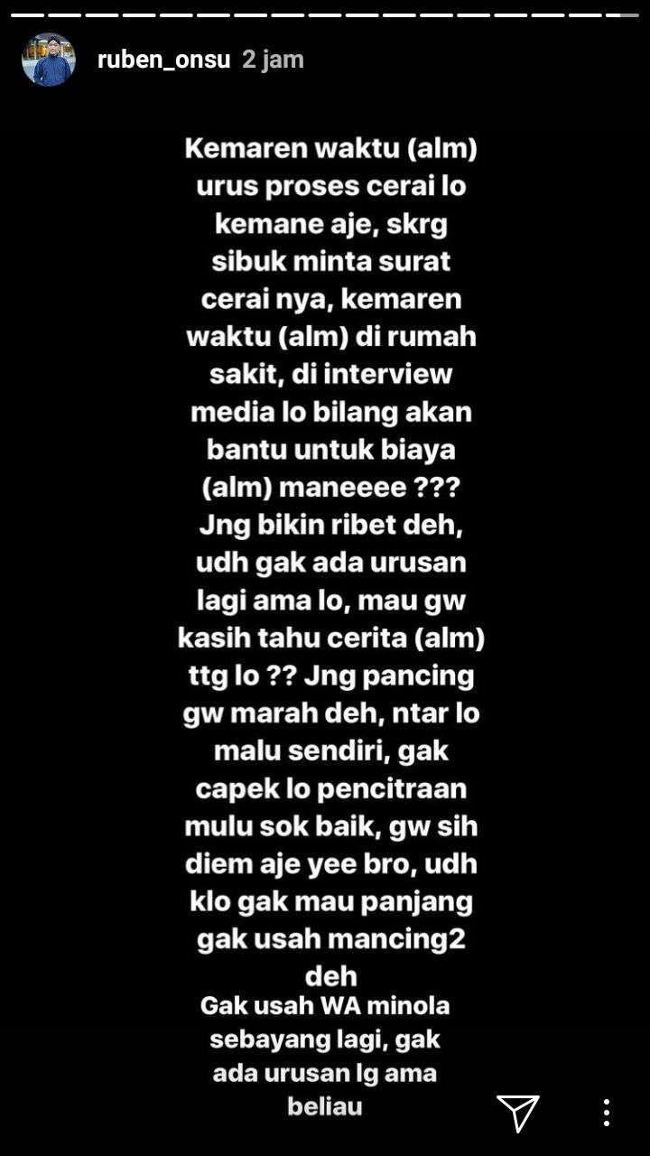 tulisan Rben Onsu