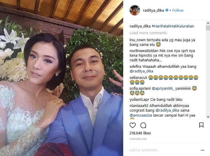 Raditya Dika tunangan