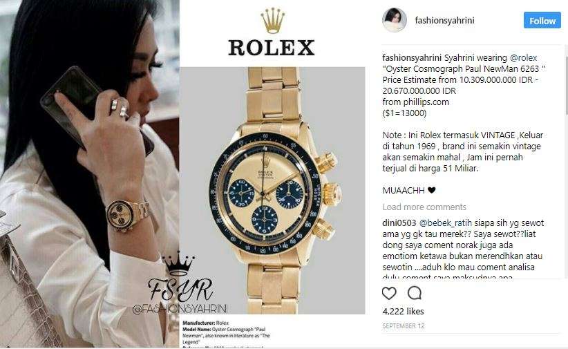 jam tangan syahrini