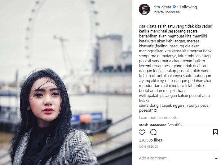 postingan galau cita citata