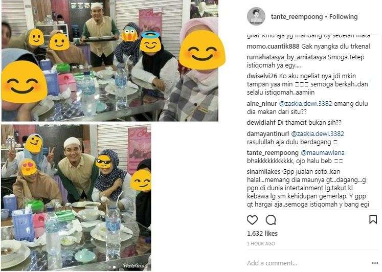 egi jadi jualan soto
