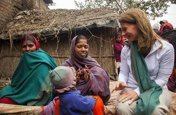 Melinda Gates di India.