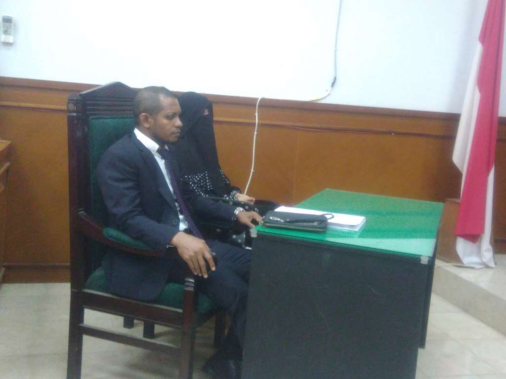 Indadari dan kuasa hukumnya