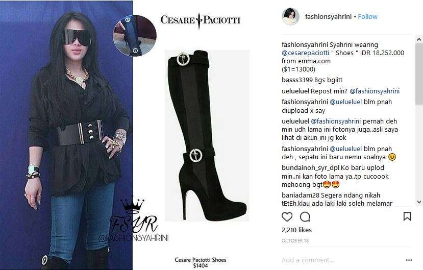 boots Syahrini