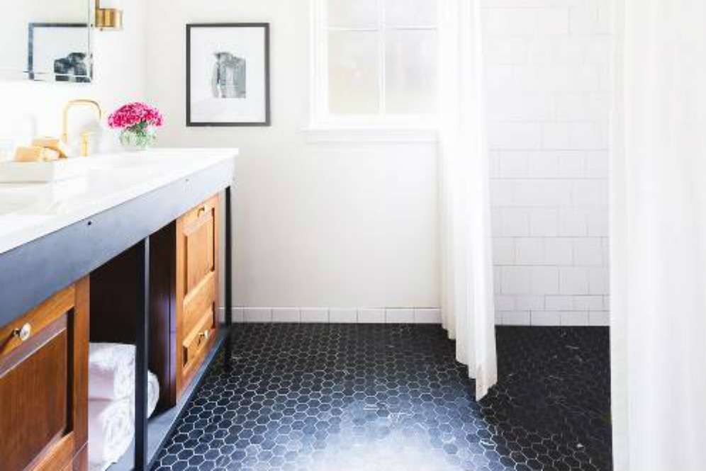 Ubin lantai hexagonal Ubin lantai hexagonal