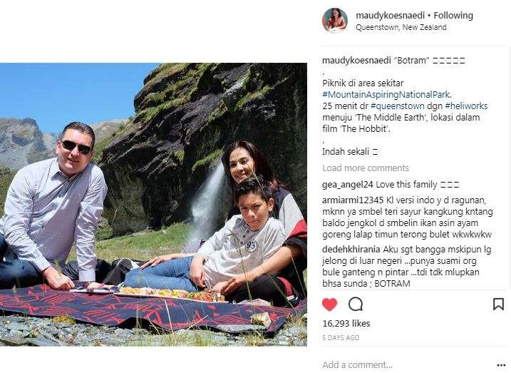 piknik di lokasi film hobbit