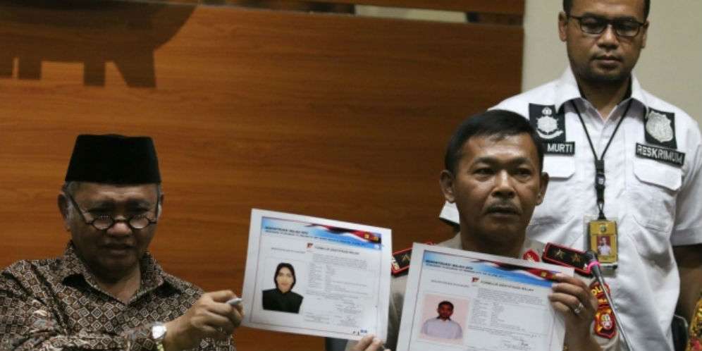 Sketsa pelaku penyiraman air keras ke Novel Baswedan