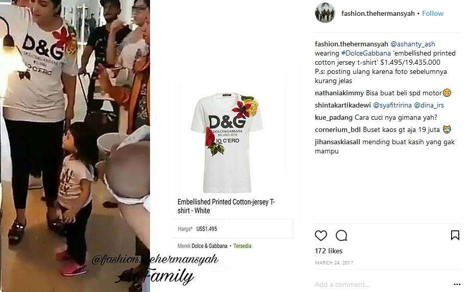 Koleksi kaus Ashanty