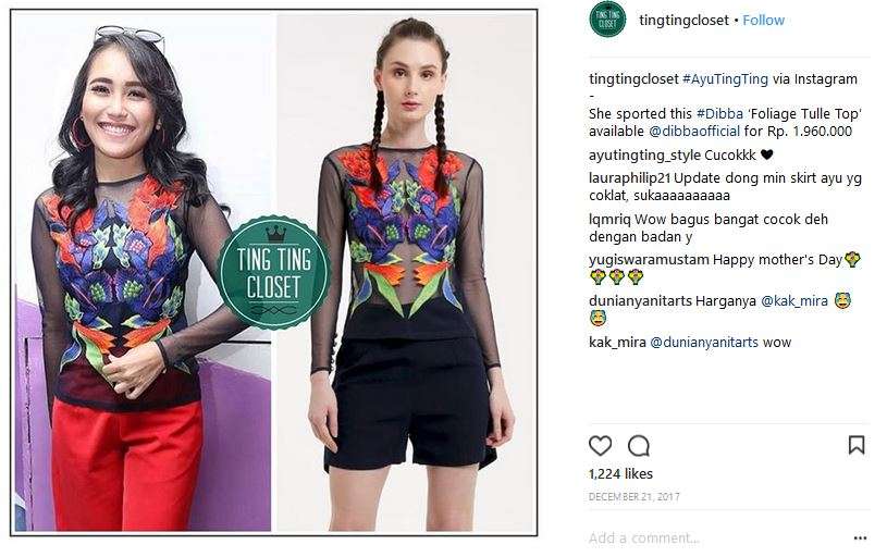 Ayu Ting Ting Fashion