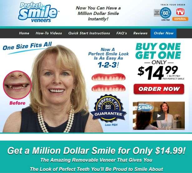 Iklan veneer gigi.