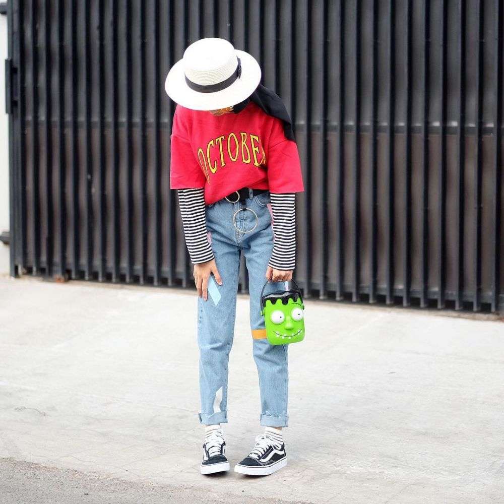 high waist jeans