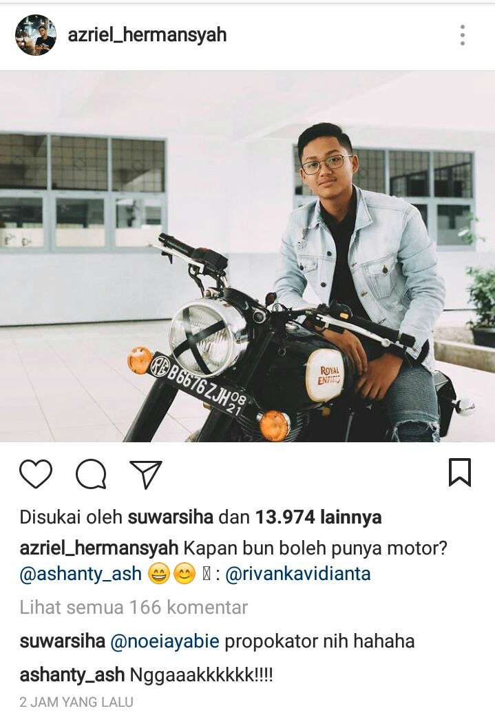 permintaan azriel kepada Ashanty