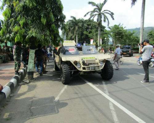 P6 ATAV saat dijajal di Alun-Alun Trenggalek