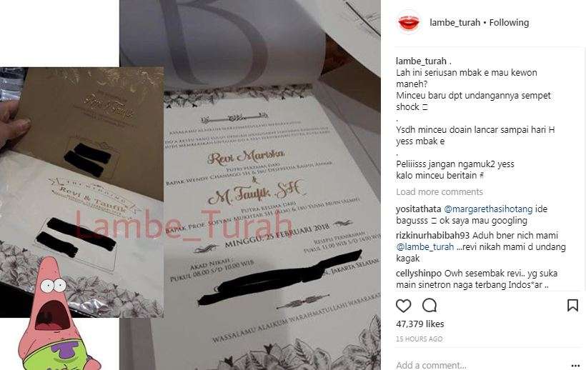 undangan revi mariska