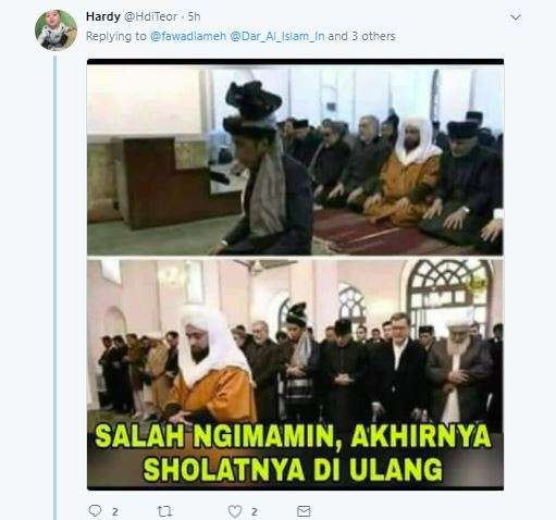 Sholat yang berjalan diulang?