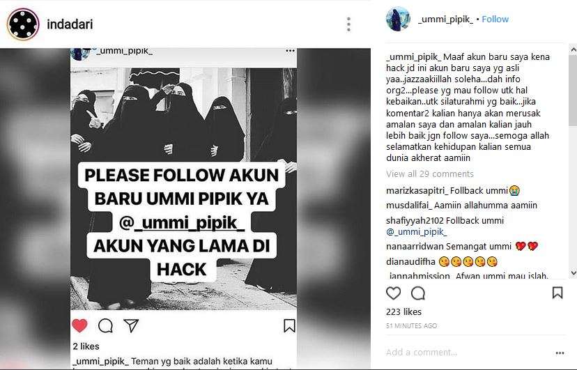 Instagram baru umi pipik