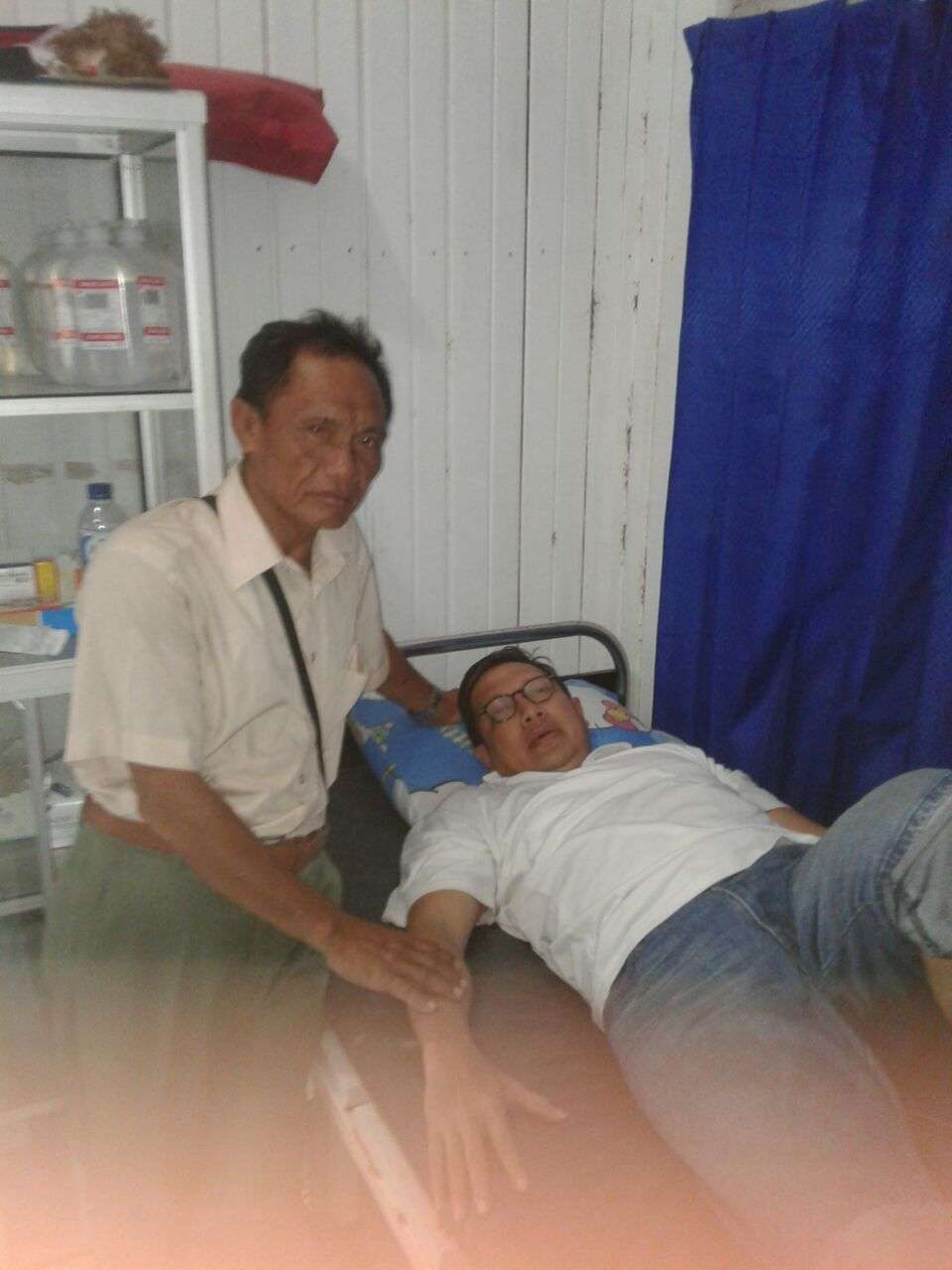 Lukman Hakim tersengat ikan Pari
